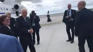 Il Presidente Mattarella atterra a Genova