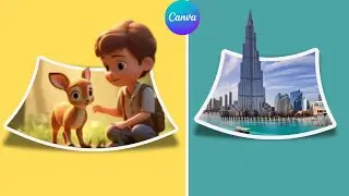 How to Make 3D Pop-Up Photos in Canva | Step by Step #3deffect #canva #graphicdesign