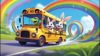 The Wheels on the Bunny & Tortoise Bus | Fun Kids Cartoon Rhyme 🐇🐢🚌🎵