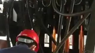 COPPER TUBE FROM UPCASTING--upcast- upword continuous casting machine