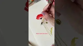 Tuto coquelicot &agrave; l&rsquo;aquarelle #apprendrelaquarelle #aquarelle #coquelicot  #tutorial #watercolor