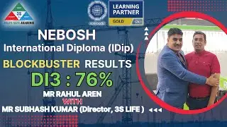 How to pass NEBOSH International Diploma IDip || Unit DI 3 - 76% Blockbuster Results || NEBOSH IDip