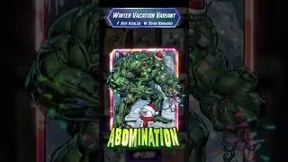 marvel snap - abomination | winter vacation variant