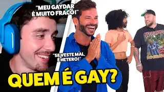 TESTANDO O GAYDAR | RANKING (errei tudo???) - Goldenboy react