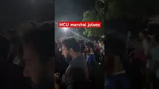 Hcu campus protest #Uoh marshal juloos Hyderabad university campus politics 🔥