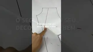 Esse &eacute; o segredo pro decote da sua roupa vestir bem #modelagem #costura #moda