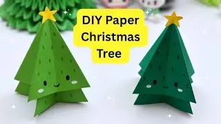 Paper Christmas Tree / Origami Paper Christmas Tree / Christmas Decoration Ideas / Paper Craft
