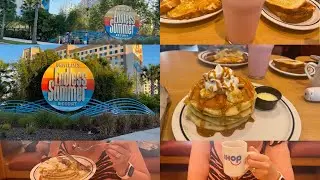 Universal Dockside / Surfside Hotel walk to IHOP for breakfast & what is local