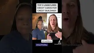 TOP 3 UNSECURED CREDIT CARDS FOR CREDIT BUILDING!!! #creditcards #credit #creditscore #CreditRepair
