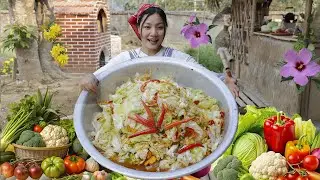Harvest the Freshness: From Cabbage to Kimchi and Grilling Chicken on a Homemade Grill