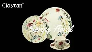 Claytan English Fine Earthenware - SPring floral
