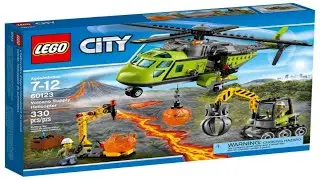 Lego City 60123 Volcano Supply Helicopter -  Lego Speed Build