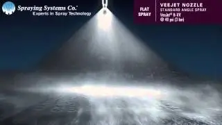 VeeJet&reg; H VV Standard Angle Spray Pattern Demonstration by Spraying Systems Co