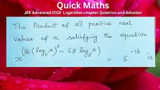 JEE advanced 2022 logarithm chapter questions
