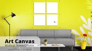 Art Canvas Mockup Scene Creator Overview