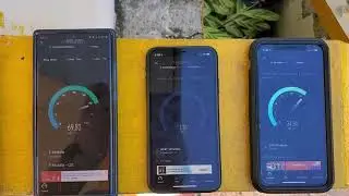 T-Mobile (5G NSA) and (LTE) VS First Net (5Ge) VS Claro PR (LTE), Speedtest Comparison.
