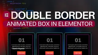🔥Create Double Border Animated Box in Elementor