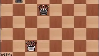 HOW TO PLACE EIGHT QUEENS WITHOUT INTERCEPTING ON CHESS BOARD
