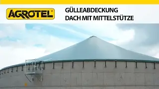 AGROTEL G&uuml;lleabdeckung Dach mit Mittelst&uuml;tze