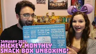 Mickey Monthly Snack Box Unboxing!! January 2021