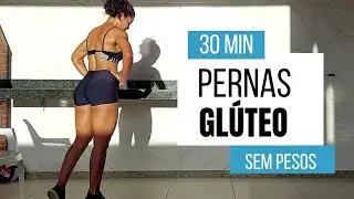 Treino INTENSO de PERNAS e GLÚTEOS em casa - HIPERTROFIA só com peso corporal