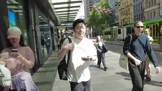 Melbourne City Walk: Elizabeth St &rarr; Flinders St &rarr; Swanston St &rarr; St Kilda Road | Real-Time Tour