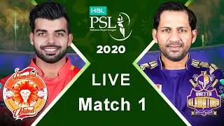 Live Match | Quetta Gladiators Vs Islamabad United - PSL 2020 | Live Match Analysis