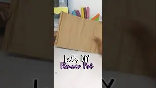 Let's DIY Flower Pot 🤩✨ #shortvideo #shorts #viral #trending #youtubeshorts #craft #diy #youtube