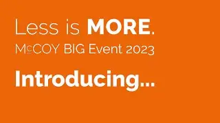 McCoy BIG Event 2023 Introducing... Keynote speaker Ruud Veltenaar