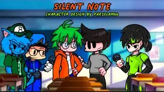 Silent Note but Teh Hijau, Gilbert, Slam, Akmal and Billy sings it | FNF Komi (Silent Note Cover)
