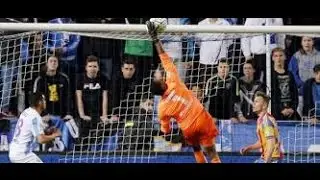 Increible gol en propia puerta de Kameni,  Malaga Valencia. Autogol Kameni