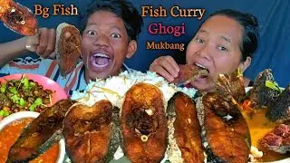 2kg Fish Curry Ghogi Mukbang Video || Hernu hola Hai