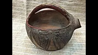 Amazing Antique Tuareg Pottery vase 10 inches High