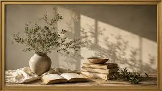 Minimalist Botanical Still Life – 2 Hour Aesthetic TV Background | Frame TV Art 4K