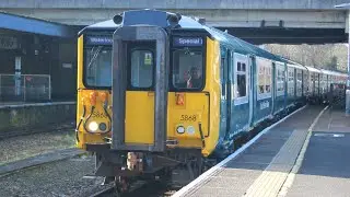 *Brand New SWR BR Livery Class 455* Trains at Bournemouth - 6/3/24