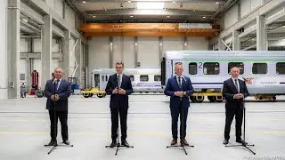 Mateusz Morawiecki w PKP Intercity Remtrak w Libiszowie
