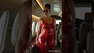 Plus Size Queen Owning the Jet Look 🔥💎 | Luxury AI Fashion #Shorts