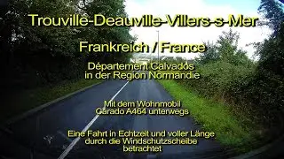 Trouville-Deauville-Villers-s-Mer – Normandie–Frankreich – Through the windshield – Real time