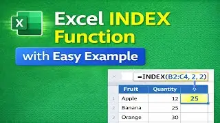 Excel INDEX Function Explained | INDEX Formula with Examples (Beginner to Advanced)