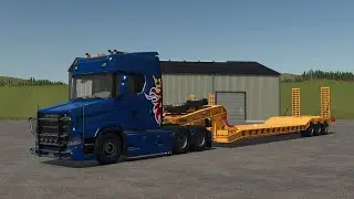 Farming Simulator 25 Randon Low Loader Movable Neck FS25 Mods