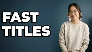 How Do I Type Text For A Title In Premiere Pro?