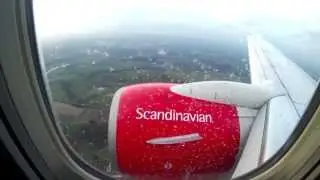SAS Boeing 737-600 LN-RCU Landing and Taxi timelapse DUS (D&uuml;sseldorf International)