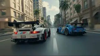 Veo 3.1 Generation test 2 scene Racing 4K Quality