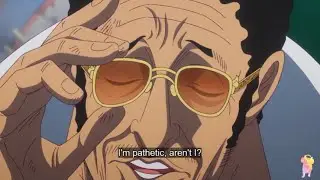 One Piece - Kizaru admits he is a sad man to vegapunk!