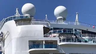 RUBY PRINCESS. Stern view.  Saturday afternoon. July 9, 2022. San Francisco, CA.