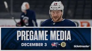Mathieu Olivier learned to chirp at a young age 😂 CBJ Dads Share Memories | Pregame Media (12/3/23)