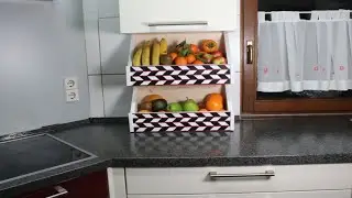 Praktische Ideen aus Restholz-Obstregal / DIY-Practical ideas from residual wood fruit rack
