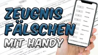 Zeugnis fälschen mit HANDY