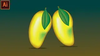 How to Make a Mango in Adobe Illustrator - Mesh Tool Tutorial in Illustrator