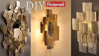 DIY Pinterest Inspired Large Glam Gold Mirror & Sconces | Home Decor 2021 | Good Bye 2021 👋